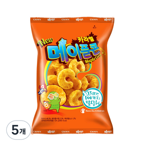 크라운 카라멜 메이플콘, 124g, 5개