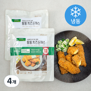 모노키친 통통 치즈 돈까스 (냉동), 350g, 4개