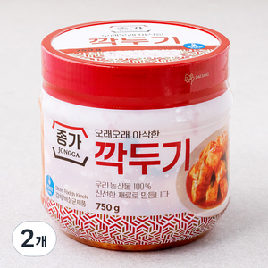 종가 깍두기, 750g, 2개