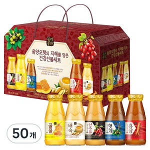 해태htb 몸에좋은 음양오행 건강음료 선물세트, 180ml, 50개