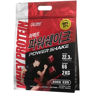 칼로바이 퍼펙트파워쉐이크 포대유청 WPC 초코맛 단백질보충제 프로틴, 1개, 2kg