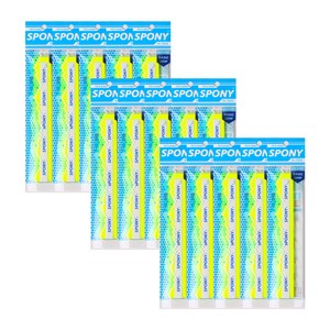스포니 배드민턴 소프트핏 오버그립 N-1000 15p, 네온, 15개