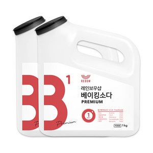 레인보우샵 B1 베이킹소다 프리미엄 왕톡톡이, 1kg, 2개