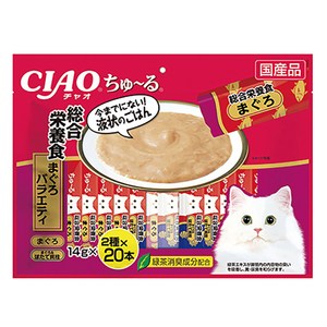 이나바 CIAO 츄르 (종합영양식)참치 버라이어티 40p, 600g, 1개, 참치