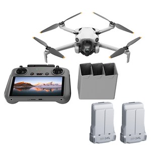 DJI Mini 4 Pro 플라이 모어 콤보 PLUS RC 2 + 인텔리전트 플라이트 배터리 플러스, 혼합색상