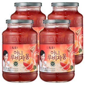 담터 허니 루비자몽, 1kg, 1개입, 4개
