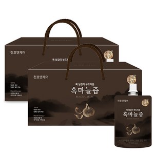 천호엔케어 목 넘김이 부드러운 흑마늘즙, 70ml, 60팩
