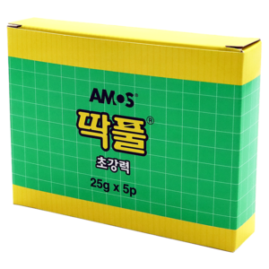 아모스 초강력 딱풀, 25g, 5개