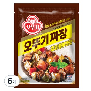 오뚜기 짜장 깊고 풍부한맛, 1kg, 6개