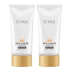 오휘 데이쉴드 퍼펙트 선크림 블랙 SPF50+ PA++++, 30ml, 2개