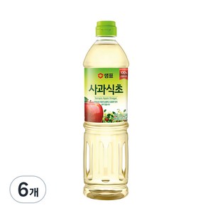 샘표 합성향 없는 사과식초, 900ml, 6개