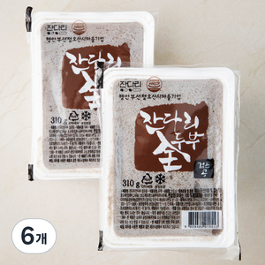 잔다리 전두부 검은콩, 310g, 6개