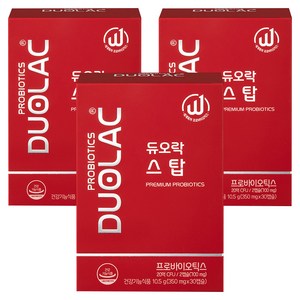 듀오락 스탑 캡슐 유산균, 30정, 3개