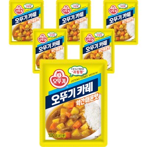 오뚜기 카레 과립형 약간매운맛, 100g, 6개