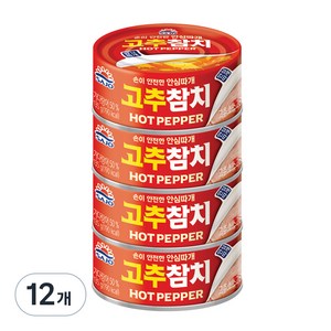 사조 고추참치 안심따개, 135g, 12개