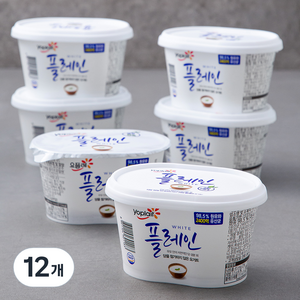 빙그레 요플레 플레인 화이트, 430g, 12개