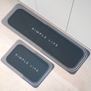 비비드하우스 규조토 빨아쓰는 발매트 세트, 다크그레이