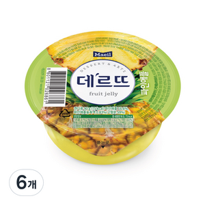 데르뜨 매일 젤리 파인애플, 90g, 6개