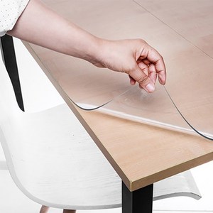 쾌청 유리대용 pvc 식탁 테이블 매트, 투명