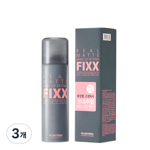 쏘내추럴 리얼 매트 메이크업 세팅 픽서, 75ml, 3개