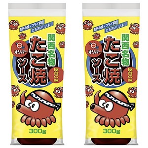 올리버 간사이 명물 타코야끼 소스, 300g, 2개