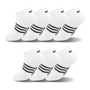 프로스펙스 남성용 E19타입 스포츠캐쥬얼 스니커즈 양말 7족, 1세트, 화이트