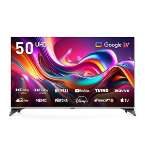 프리즘코리아 4K UHD LED 구글 3.0 스마트 TV, 127cm(50인치), CP50G3, 스탠드형, 고객직접설치