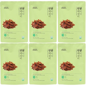 자연공유 닭가슴살 칩 단백질이 닭이다 랜치맛, 30g, 6개