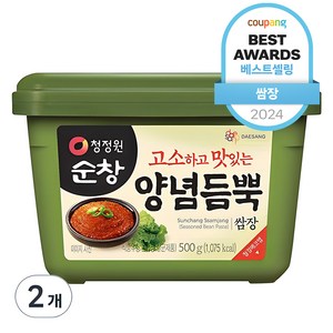 청정원순창 양념듬뿍 쌈장, 500g, 2개