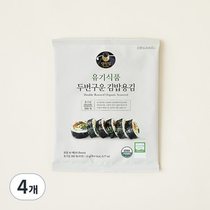 [만전김] 유기식품 구운 김밥김 22g(10매), 22g, 4개