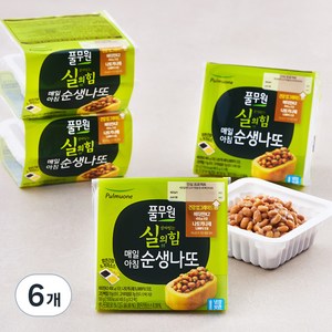 풀무원 실의 힘 매일아침 순생나또 8개입, 396g, 6개