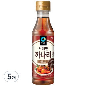 청정원 까나리 액젓, 500g, 5개