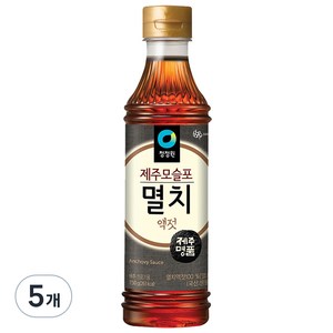 청정원 제주모슬포 멸치액젓, 750g, 5개