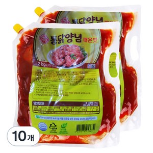 오뚜기 통닭양념 매운맛, 2kg, 10개