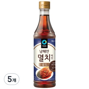 청정원 멸치골드액젓, 1kg, 5개