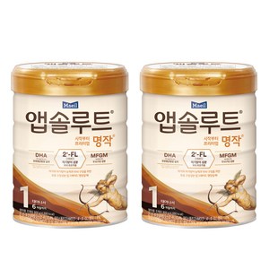 앱솔루트 명작 2FL 분유 1단계, 800g, 2개