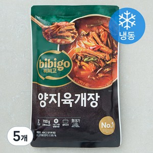 비비고 양지육개장 2인분 (냉동), 700g, 5개