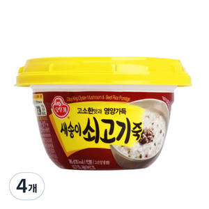 오뚜기 즉석 새송이 쇠고기죽, 285g, 4개