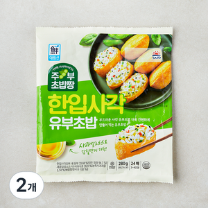 대림선 한입사각 유부초밥, 280g, 2개