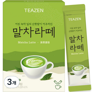 티젠 말차라떼, 14.5g, 7개입, 3개