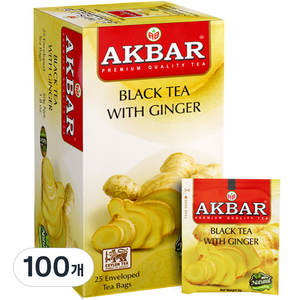 아크바 생강 홍차, 2g, 25개입, 4개