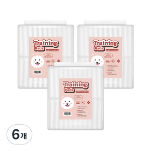 펫드레서 강아지 흡수력 좋은 배변패드 18g, 100개입, 6개