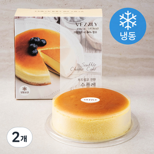 베즐리 부드럽고 진한 수플레 치즈 케이크 (냉동), 470g, 2개