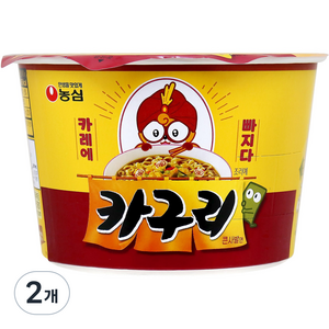 농심 카구리 큰사발면 103g, 2개