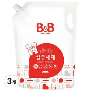 비앤비 유아세제 리필형, 2.1L, 3개