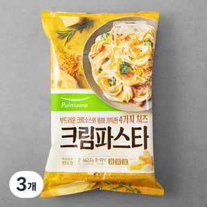 풀무원 크림파스타 2인, 662.4g, 3개