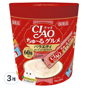 챠오츄르 고양이 구루메 버라이어티 간식 60p