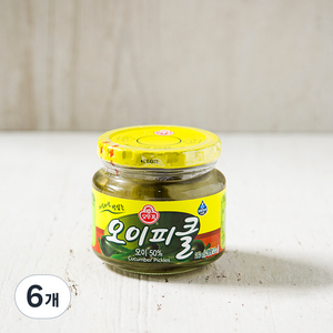 오뚜기 아삭아삭 맛있는 오이피클, 240g, 6개