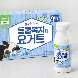 풀무원다논 동물복지 인증목장 요거트, 4개, 200ml