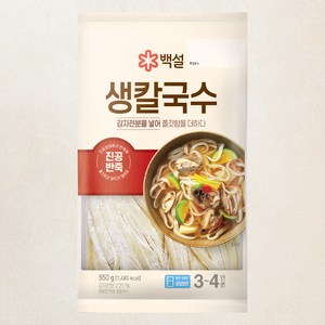 백설 생칼국수 3~4인분, 550g, 1개